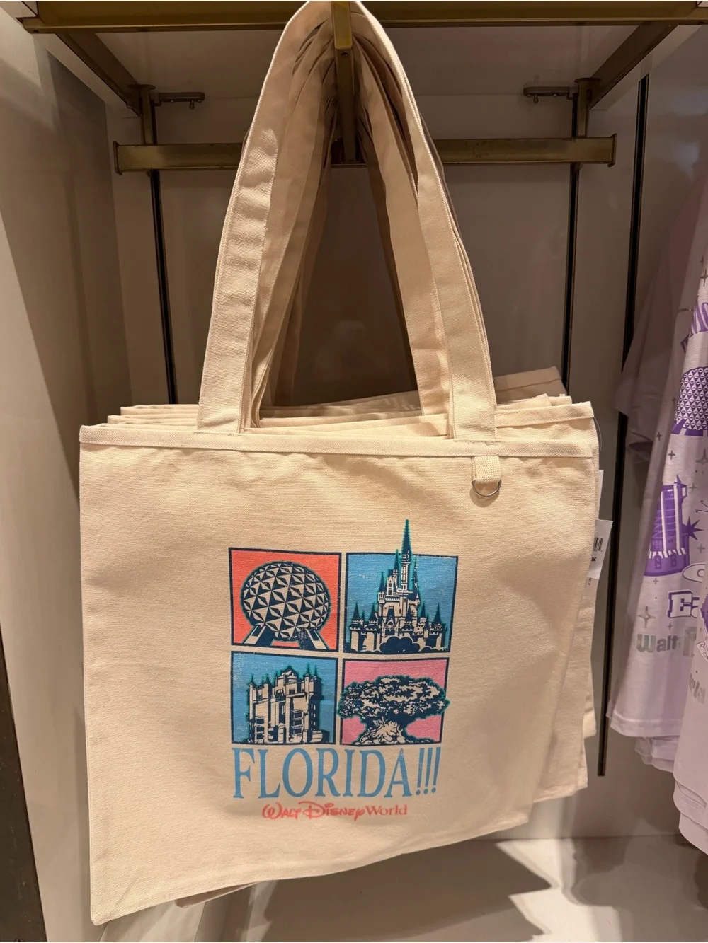 Disney Parks Florida!!! Tote Bag Disney World 4 Icons Taylor Swift Eras castle